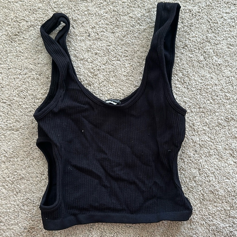 Black Zara cut out tank top